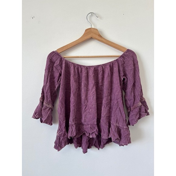 NWT Altar'd State Ruffle Blouse – Tulipwood – Size Small - Picture 4 of 4